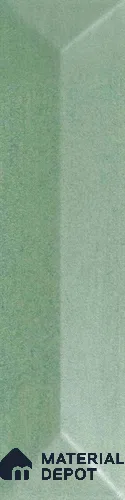 Subway Wall Tile TL 04999 D Lucent Base Knitted Fabric Green 12 x 3 inch Ceramic Matte Finish - 6 mm | Suitable for Highlighter Walls, Foyer, Bathroom, Kitchen Wall & Backsplashes
