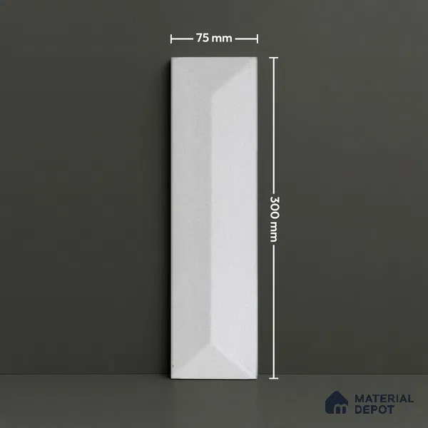 Subway Wall Tile TL 04999 F Lucent Base Knitted Fabric Lilac 12 x 3 inch Ceramic Matte Finish - 6 mm | Suitable for Highlighter Walls, Foyer, Bathroom, Kitchen Wall & Backsplashes (Sample)