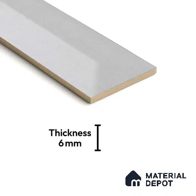 Subway Wall Tile TL 04999 F Lucent Base Knitted Fabric Lilac 12 x 3 inch Ceramic Matte Finish - 6 mm | Suitable for Highlighter Walls, Foyer, Bathroom, Kitchen Wall & Backsplashes (Sample)