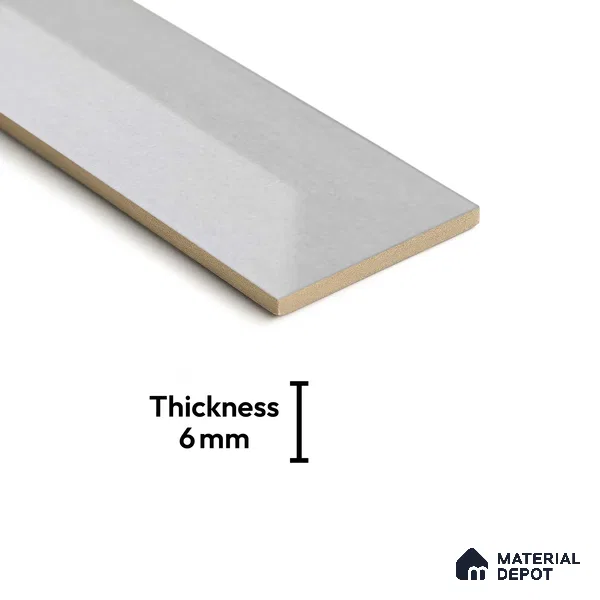 Subway Wall Tile TL 04999 F Lucent Base Knitted Fabric Lilac 12 x 3 inch Ceramic Matte Finish - 6 mm | Suitable for Highlighter Walls, Foyer, Bathroom, Kitchen Wall & Backsplashes (Sample)
