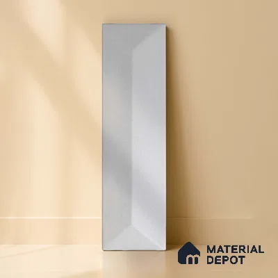 Subway Wall Tile TL 04999 F Lucent Base Knitted Fabric Lilac 12 x 3 inch Ceramic Matte Finish - 6 mm | Suitable for Highlighter Walls, Foyer, Bathroom, Kitchen Wall & Backsplashes (Sample)