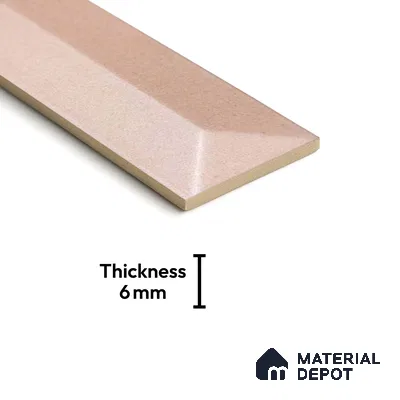 Subway Wall Tile TL 04999 H Lucent Base Knitted Fabric Linen 12 x 3 inch Ceramic Matte Finish - 6 mm | Suitable for Highlighter Walls, Foyer, Bathroom, Kitchen Wall & Backsplashes (Sample)