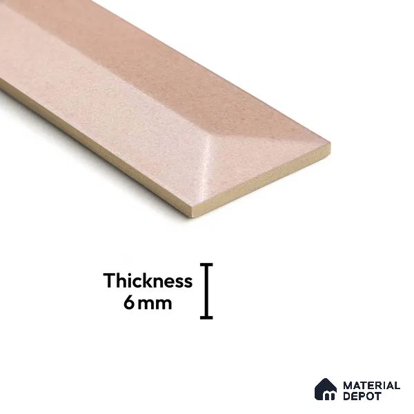 Subway Wall Tile TL 04999 H Lucent Base Knitted Fabric Linen 12 x 3 inch Ceramic Matte Finish - 6 mm | Suitable for Highlighter Walls, Foyer, Bathroom, Kitchen Wall & Backsplashes (Sample)