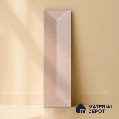 Subway Wall Tile TL 04999 H Lucent Base Knitted Fabric Linen 12 x 3 inch Ceramic Matte Finish - 6 mm | Suitable for Highlighter Walls, Foyer, Bathroom, Kitchen Wall & Backsplashes (Sample)