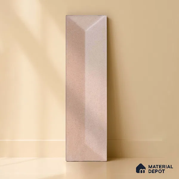 Subway Wall Tile TL 04999 H Lucent Base Knitted Fabric Linen 12 x 3 inch Ceramic Matte Finish - 6 mm | Suitable for Highlighter Walls, Foyer, Bathroom, Kitchen Wall & Backsplashes (Sample)