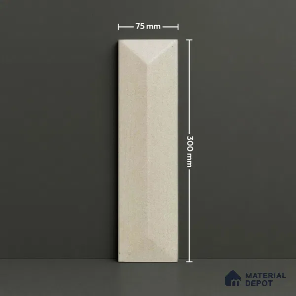 Subway Wall Tile TL 04999 J Lucent Base Knitted Fabric Yellow 12 x 3 inch Ceramic Matte Finish - 6 mm | Suitable for Highlighter Walls, Foyer, Bathroom, Kitchen Wall & Backsplashes (Sample)