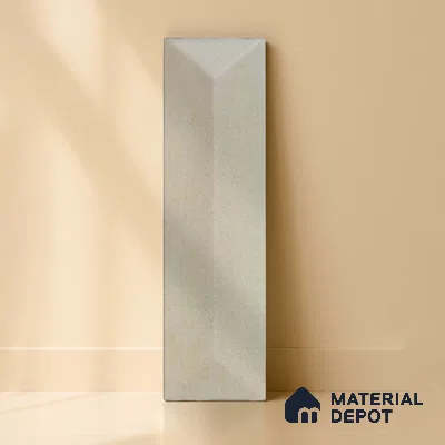 Subway Wall Tile TL 04999 J Lucent Base Knitted Fabric Yellow 12 x 3 inch Ceramic Matte Finish - 6 mm | Suitable for Highlighter Walls, Foyer, Bathroom, Kitchen Wall & Backsplashes (Sample)
