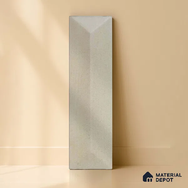 Subway Wall Tile TL 04999 J Lucent Base Knitted Fabric Yellow 12 x 3 inch Ceramic Matte Finish - 6 mm | Suitable for Highlighter Walls, Foyer, Bathroom, Kitchen Wall & Backsplashes (Sample)
