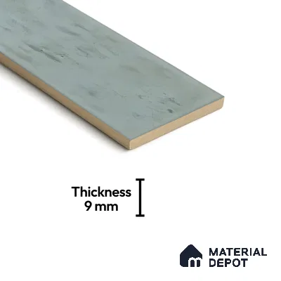 Subway Wall Tile TL 05003 C Lucent Vertiline Brick Grey 9 x 3 inch Ceramic Glossy Finish - 9 mm | Suitable for Highlighter Walls, Foyer, Bathroom, Kitchen Wall & Backsplashes