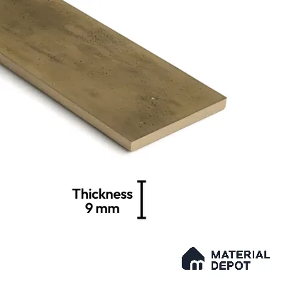 Subway Wall Tile TL 05003 E Lucent Vertiline Brick Wood Brown 9 x 3 inch Ceramic Glossy Finish - 9 mm | Suitable for Highlighter Walls, Foyer, Bathroom, Kitchen Wall & Backsplashes (Sample)