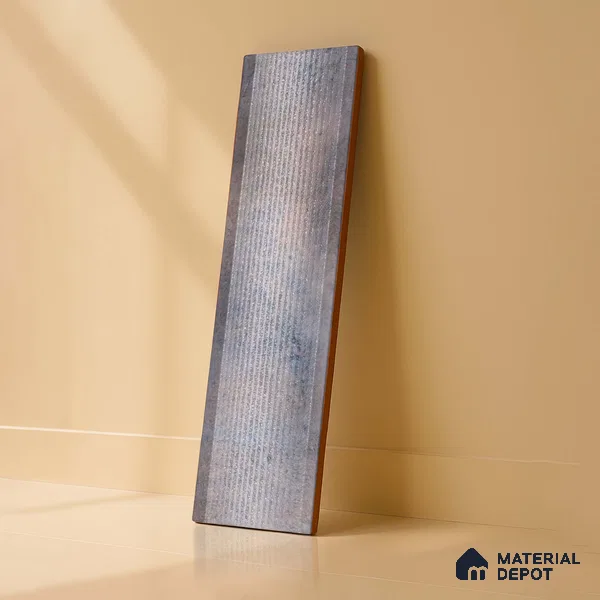 Subway Wall Tile TL 05000 B Lucent Silver Lining 12 x 3 inch Ceramic Matte Finish - 6 mm | Suitable for Highlighter Walls, Foyer, Bathroom, Kitchen Wall & Backsplashes (Sample)
