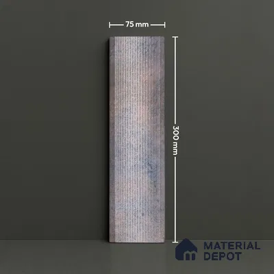 Subway Wall Tile TL 05000 B Lucent Silver Lining 12 x 3 inch Ceramic Matte Finish - 6 mm | Suitable for Highlighter Walls, Foyer, Bathroom, Kitchen Wall & Backsplashes (Sample)