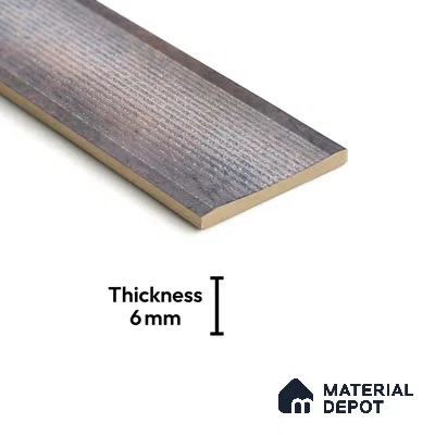 Subway Wall Tile TL 05000 B Lucent Silver Lining 12 x 3 inch Ceramic Matte Finish - 6 mm | Suitable for Highlighter Walls, Foyer, Bathroom, Kitchen Wall & Backsplashes (Sample)