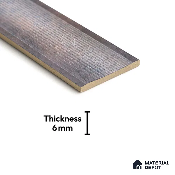 Subway Wall Tile TL 05000 B Lucent Silver Lining 12 x 3 inch Ceramic Matte Finish - 6 mm | Suitable for Highlighter Walls, Foyer, Bathroom, Kitchen Wall & Backsplashes (Sample)