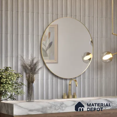 Subway Wall Tile TL 05000 C Lucent Grey Glitters 12 x 3 inch Ceramic Matte Finish - 6 mm | Suitable for Highlighter Walls, Foyer, Bathroom, Kitchen Wall & Backsplashes (Sample)