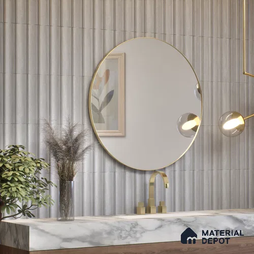 Subway Wall Tile TL 05000 C Lucent Grey Glitters 12 x 3 inch Ceramic Matte Finish - 6 mm | Suitable for Highlighter Walls, Foyer, Bathroom, Kitchen Wall & Backsplashes
