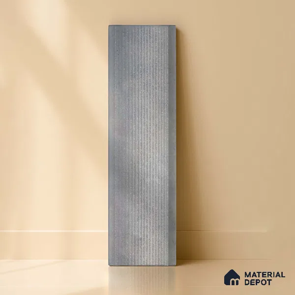 Subway Wall Tile TL 05000 C Lucent Grey Glitters 12 x 3 inch Ceramic Matte Finish - 6 mm | Suitable for Highlighter Walls, Foyer, Bathroom, Kitchen Wall & Backsplashes (Sample)