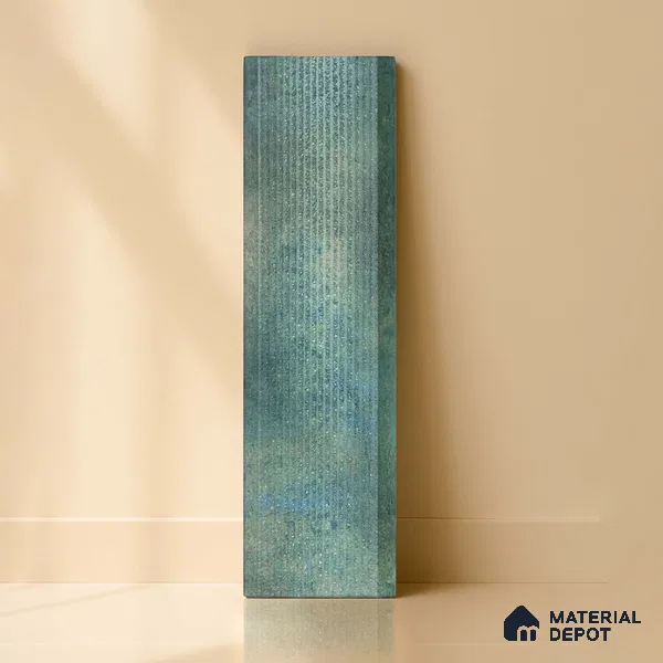 Subway Wall Tile TL 05000 D Lucent Tempered Turquoise 12 x 3 inch Ceramic Matte Finish - 6 mm | Suitable for Highlighter Walls, Foyer, Bathroom, Kitchen Wall & Backsplashes (Sample)