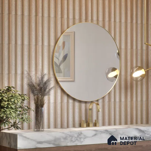 Subway Wall Tile TL 05000 E Lucent Claystone Brown 12 x 3 inch Ceramic Matte Finish - 6 mm | Suitable for Highlighter Walls, Foyer, Bathroom, Kitchen Wall & Backsplashes