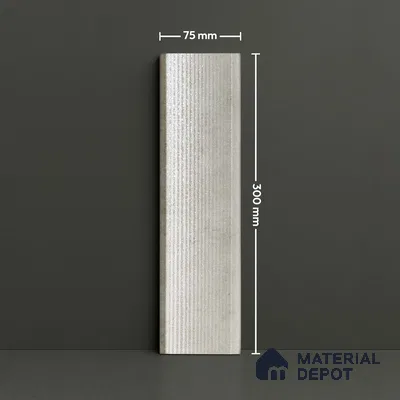 Subway Wall Tile TL 05000 F Lucent Glitz White 12 x 3 inch Ceramic Matte Finish - 6 mm | Suitable for Highlighter Walls, Foyer, Bathroom, Kitchen Wall & Backsplashes (Sample)