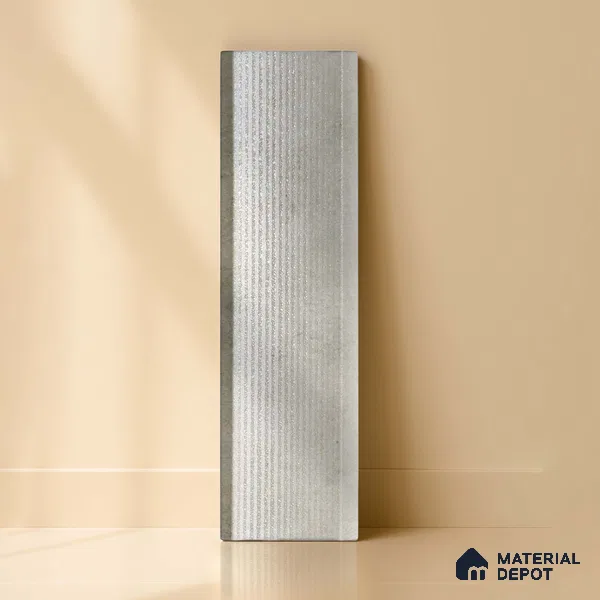 Subway Wall Tile TL 05000 F Lucent Glitz White 12 x 3 inch Ceramic Matte Finish - 6 mm | Suitable for Highlighter Walls, Foyer, Bathroom, Kitchen Wall & Backsplashes (Sample)