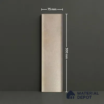 Subway Wall Tile TL 05000 Lucent Ivory Dune 12 x 3 inch Ceramic Matte Finish - 6 mm | Suitable for Highlighter Walls, Foyer, Bathroom, Kitchen Wall & Backsplashes (Sample)