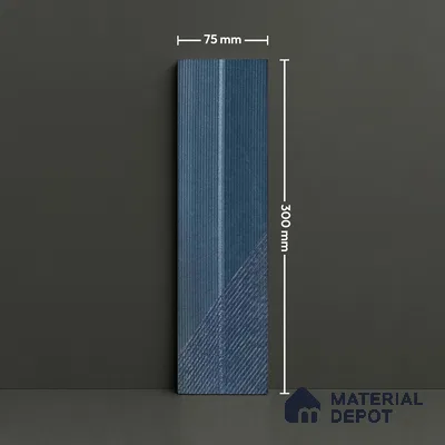 Subway Wall Tile TL 05001 B Lucent Aquamarine Glow 12 x 3 inch Ceramic Matte Finish - 9 mm | Suitable for Highlighter Walls, Foyer, Bathroom, Kitchen Wall & Backsplashes (Sample)