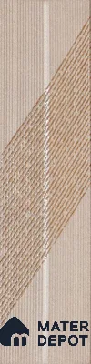 Subway Wall Tile TL 05001 D Lucent Prism Latte 12 x 3 inch Ceramic Matte Finish - 9 mm | Suitable for Highlighter Walls, Foyer, Bathroom, Kitchen Wall & Backsplashes (Sample)