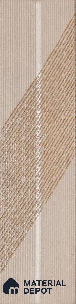 Subway Wall Tile TL 05001 D Lucent Prism Latte 12 x 3 inch Ceramic Matte Finish - 9 mm | Suitable for Highlighter Walls, Foyer, Bathroom, Kitchen Wall & Backsplashes (Sample)