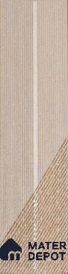Subway Wall Tile TL 05001 D Lucent Prism Latte 12 x 3 inch Ceramic Matte Finish - 9 mm | Suitable for Highlighter Walls, Foyer, Bathroom, Kitchen Wall & Backsplashes (Sample)