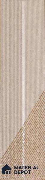 Subway Wall Tile TL 05001 D Lucent Prism Latte 12 x 3 inch Ceramic Matte Finish - 9 mm | Suitable for Highlighter Walls, Foyer, Bathroom, Kitchen Wall & Backsplashes (Sample)