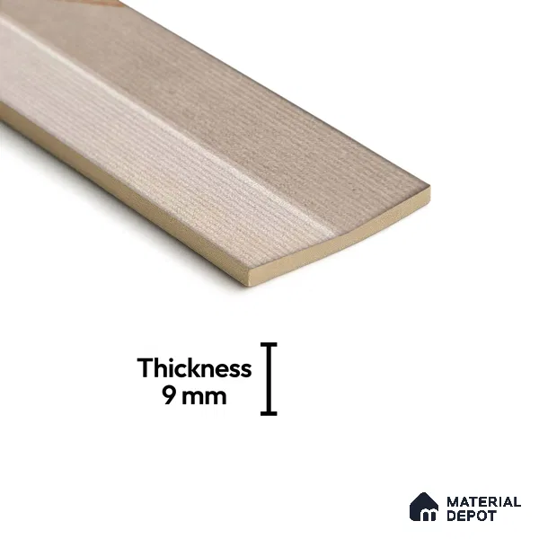 Subway Wall Tile TL 05001 D Lucent Prism Latte 12 x 3 inch Ceramic Matte Finish - 9 mm | Suitable for Highlighter Walls, Foyer, Bathroom, Kitchen Wall & Backsplashes (Sample)