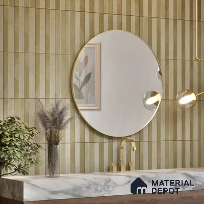 Subway Wall Tile TL 05001 E Lucent Veined Brown 12 x 3 inch Ceramic Matte Finish - 9 mm | Suitable for Highlighter Walls, Foyer, Bathroom, Kitchen Wall & Backsplashes (Sample)