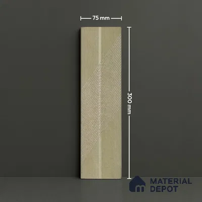 Subway Wall Tile TL 05001 E Lucent Veined Brown 12 x 3 inch Ceramic Matte Finish - 9 mm | Suitable for Highlighter Walls, Foyer, Bathroom, Kitchen Wall & Backsplashes (Sample)
