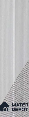 Subway Wall Tile TL 05001 F Lucent Liner White Lilac 12 x 3 inch Ceramic Matte Finish - 9 mm | Suitable for Highlighter Walls, Foyer, Bathroom, Kitchen Wall & Backsplashes (Sample)