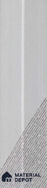 Subway Wall Tile TL 05001 F Lucent Liner White Lilac 12 x 3 inch Ceramic Matte Finish - 9 mm | Suitable for Highlighter Walls, Foyer, Bathroom, Kitchen Wall & Backsplashes (Sample)