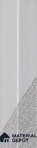 Subway Wall Tile TL 05001 F Lucent Liner White Lilac 12 x 3 inch Ceramic Matte Finish - 9 mm | Suitable for Highlighter Walls, Foyer, Bathroom, Kitchen Wall & Backsplashes