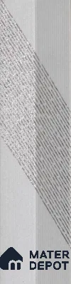 Subway Wall Tile TL 05001 F Lucent Liner White Lilac 12 x 3 inch Ceramic Matte Finish - 9 mm | Suitable for Highlighter Walls, Foyer, Bathroom, Kitchen Wall & Backsplashes (Sample)
