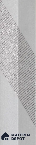 Subway Wall Tile TL 05001 F Lucent Liner White Lilac 12 x 3 inch Ceramic Matte Finish - 9 mm | Suitable for Highlighter Walls, Foyer, Bathroom, Kitchen Wall & Backsplashes (Sample)