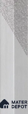 Subway Wall Tile TL 05001 F Lucent Liner White Lilac 12 x 3 inch Ceramic Matte Finish - 9 mm | Suitable for Highlighter Walls, Foyer, Bathroom, Kitchen Wall & Backsplashes (Sample)