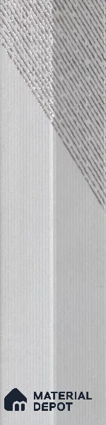 Subway Wall Tile TL 05001 F Lucent Liner White Lilac 12 x 3 inch Ceramic Matte Finish - 9 mm | Suitable for Highlighter Walls, Foyer, Bathroom, Kitchen Wall & Backsplashes (Sample)
