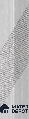 Subway Wall Tile TL 05001 F Lucent Liner White Lilac 12 x 3 inch Ceramic Matte Finish - 9 mm | Suitable for Highlighter Walls, Foyer, Bathroom, Kitchen Wall & Backsplashes (Sample)