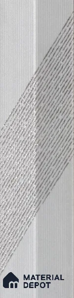 Subway Wall Tile TL 05001 F Lucent Liner White Lilac 12 x 3 inch Ceramic Matte Finish - 9 mm | Suitable for Highlighter Walls, Foyer, Bathroom, Kitchen Wall & Backsplashes (Sample)