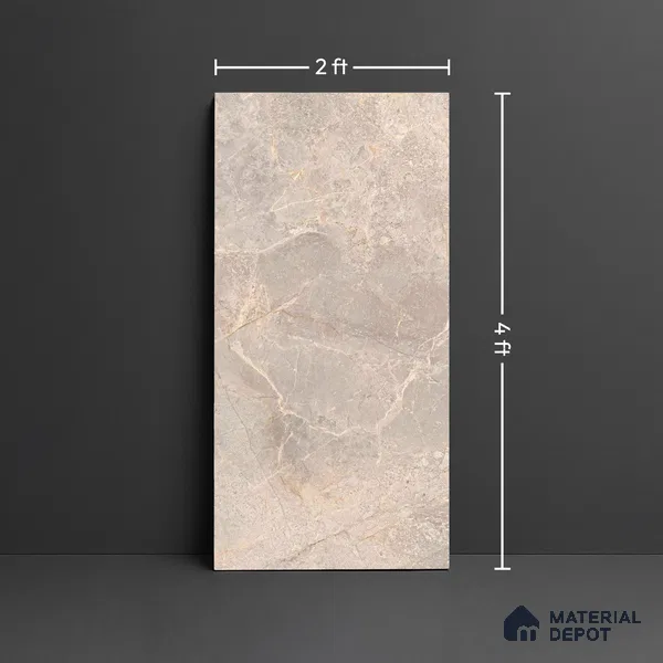 TL 00954 Monard Beige 1200 x 600 mm PGVT Glossy Finish Tile - 9 mm | Random Designs