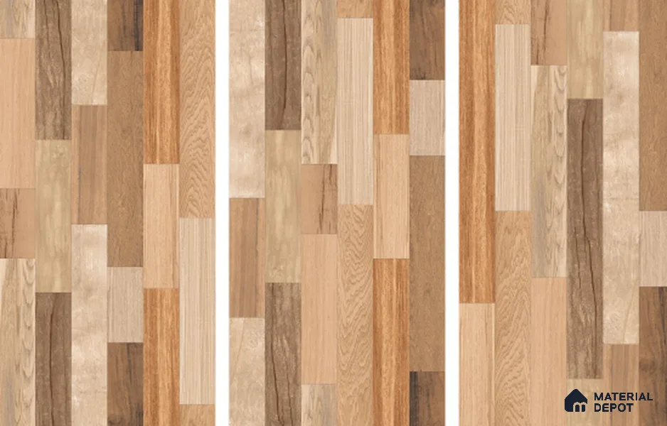 TL 03070 Montana Oak 4 ft x 2 ft Diamond Finish Wooden Look Tile - 9 mm (Random 3)