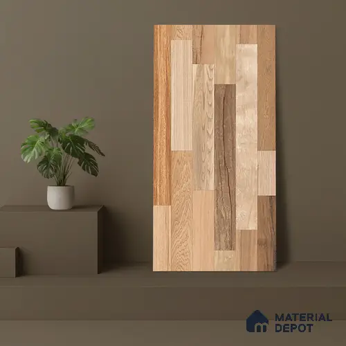 TL 03070 Montana Oak 4 ft x 2 ft Diamond Finish Wooden Look Tile - 9 mm (Random 3)