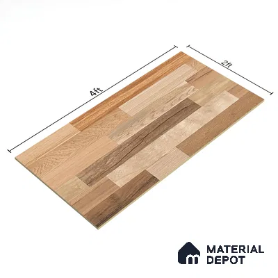 TL 03070 Montana Oak 4 ft x 2 ft Diamond Finish Wooden Look Tile - 9 mm (Random 3)
