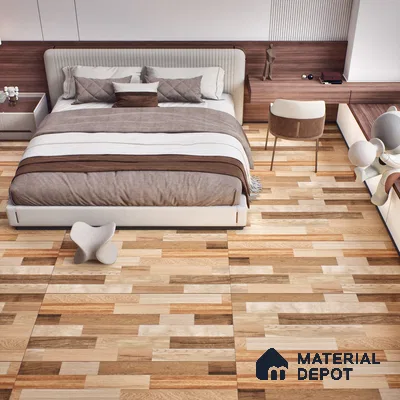 TL 03070 Montana Oak 4 ft x 2 ft Diamond Finish Wooden Look Tile - 9 mm (Random 3)