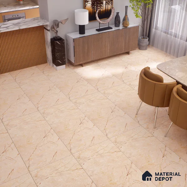 TL 00800 Sevellia Crema 1200 x 600 mm Carving Matte Finish Vitrified Wall & Floor Tile - 9 mm (Sample)