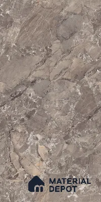 TL 00831 Fontana Choco 1200x600 mm Random Face Endless Glossy Finish Vitrified Wall & Floor Tile - 9 mm (Sample)